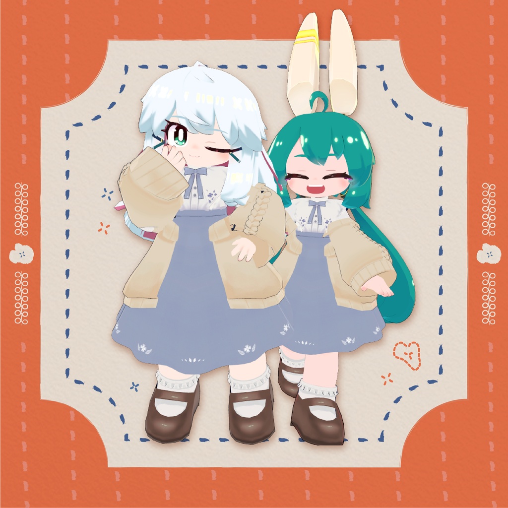 ししゅうワンピ