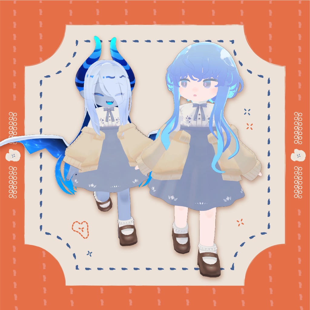 ししゅうワンピ