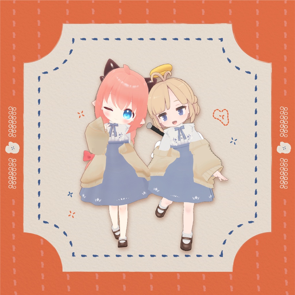 ししゅうワンピ