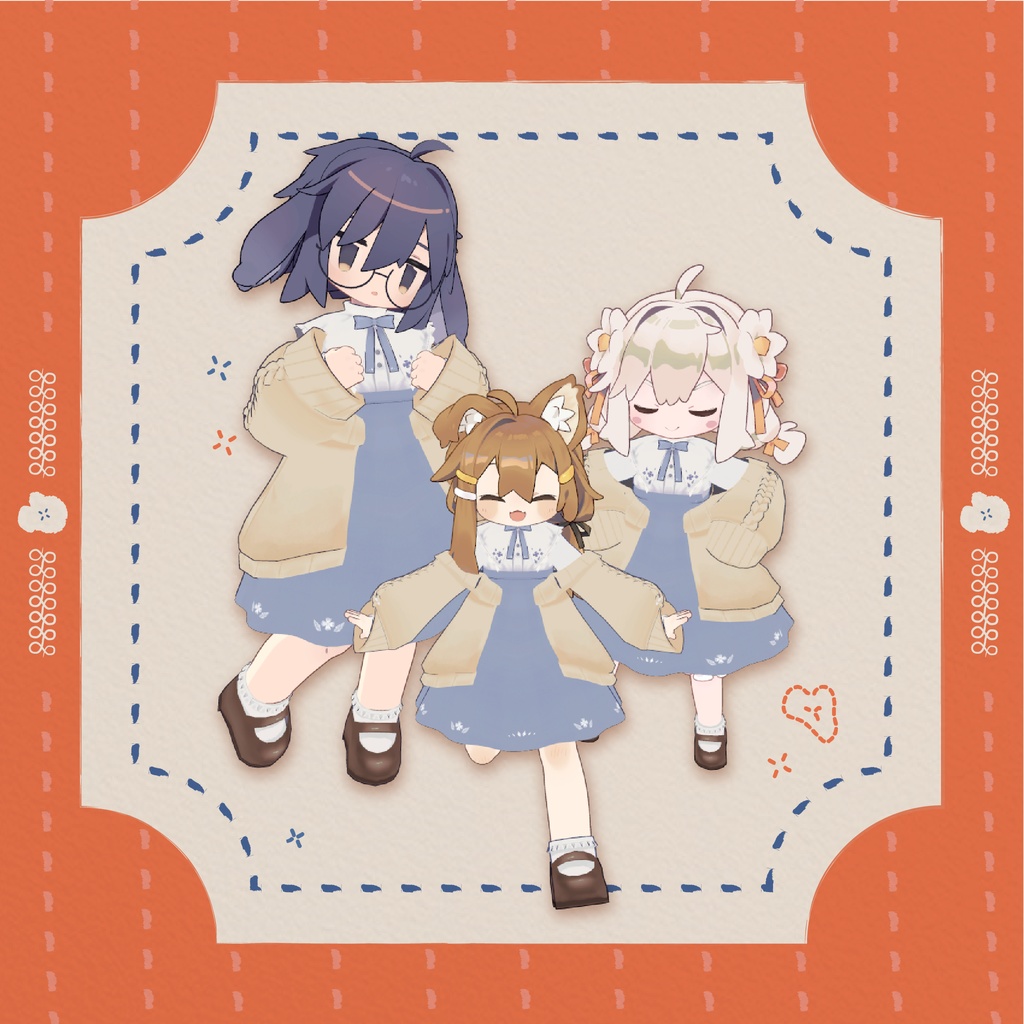 ししゅうワンピ