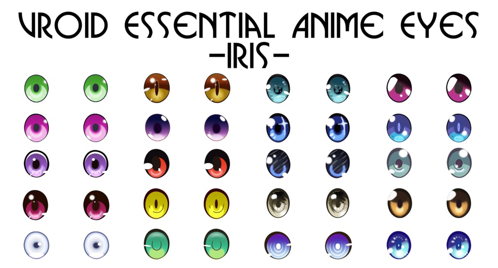 45+ Anime Eyes For Vroid PNG 1440x900 High Resolution - Best Pics High