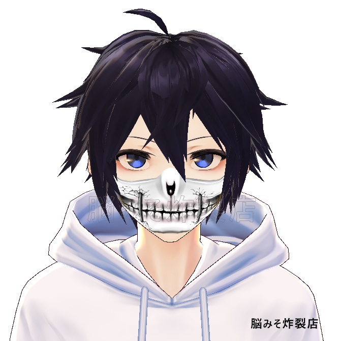 VRoid Texture 『DAMAGED SKULL MAKEUP』