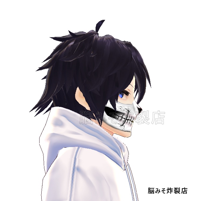 VRoid Texture 『DAMAGED SKULL MAKEUP』