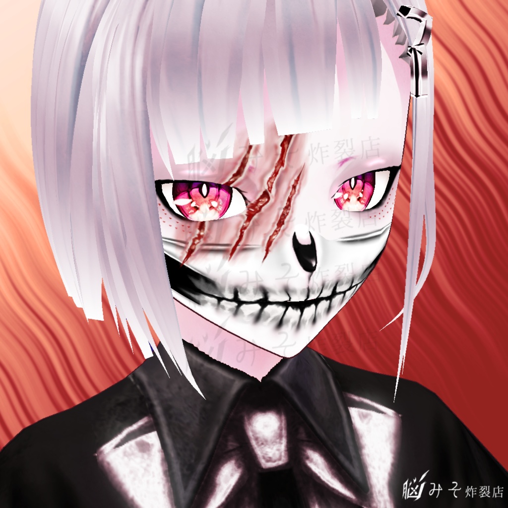 VRoid Texture ※Version:β【LACERATION MAKEUP - female type/ male type-】