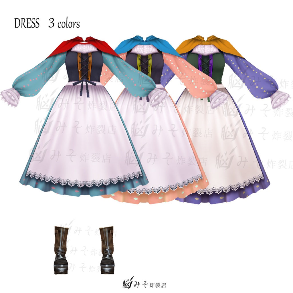 VRoid Texture ※Version:β【 3 Stories of  Riding Hoods 】
