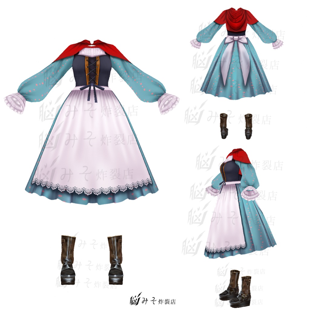 VRoid Texture ※Version:β【 3 Stories of  Riding Hoods 】