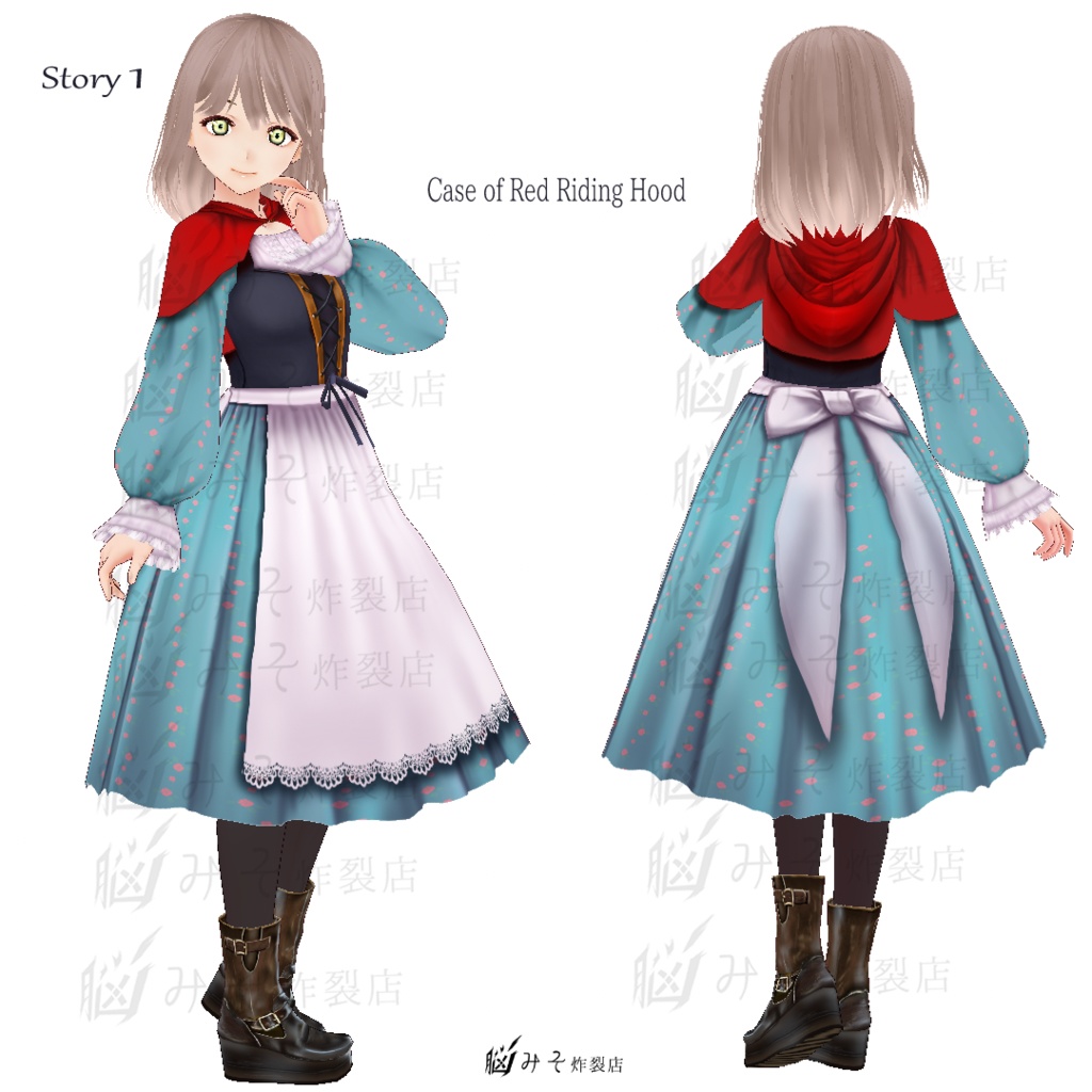 VRoid Texture ※Version:β【 3 Stories of  Riding Hoods 】