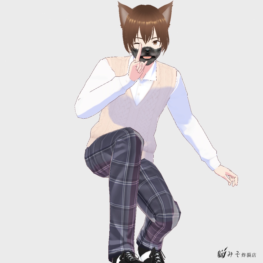 VRoid Texture 『WOLF BOY MAKEUP』 Stable Ver.