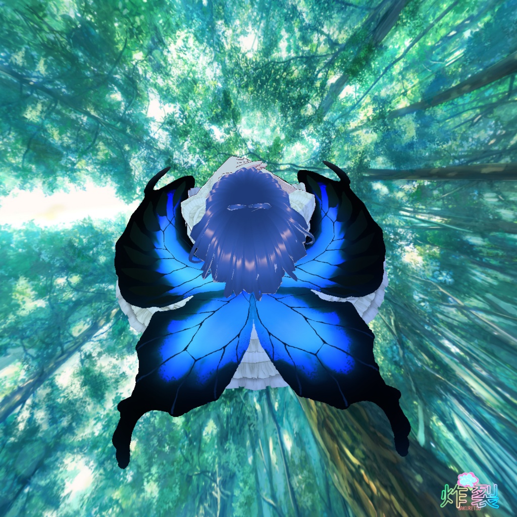 VRoid Texture {{ Butterfly Wings Morpho }}