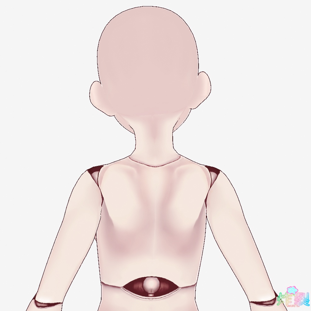 VRoid女性用 球体関節人形ボディ