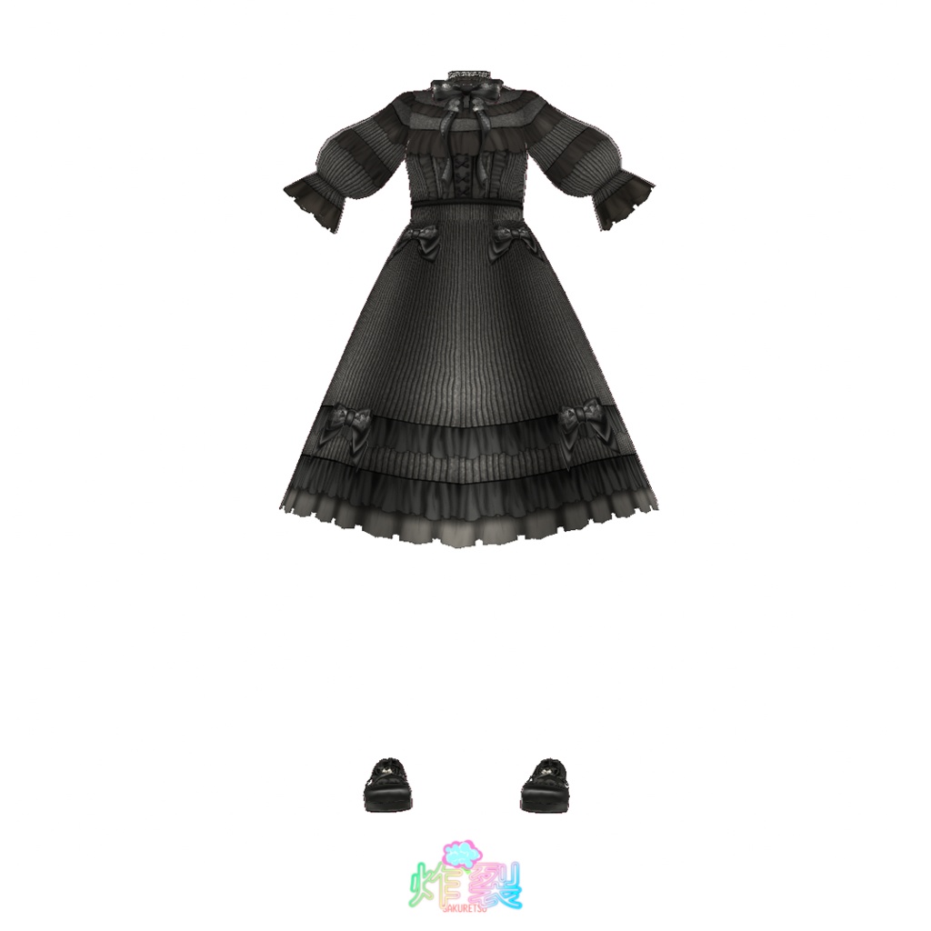 ゴシックロリィタ ワンピース FULL SET 《 Lapin Noir 》