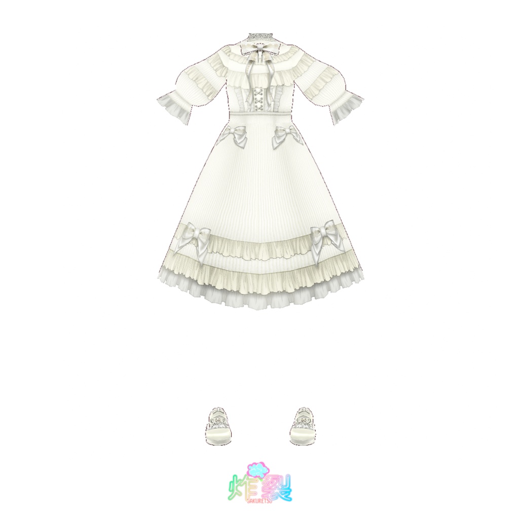 ロリィタワンピース FULL SET 《Lapin Blanc》