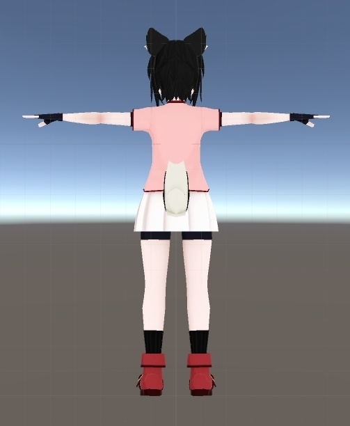 Blender2.8版VRChat用モデリング講座制作モデル「もでこ」