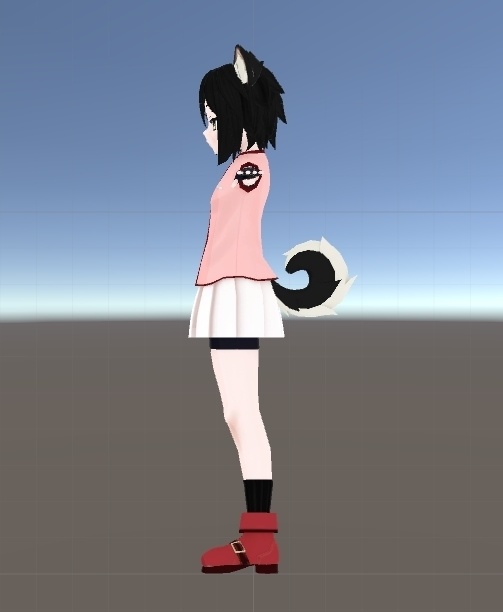 Blender2.8版VRChat用モデリング講座制作モデル「もでこ」
