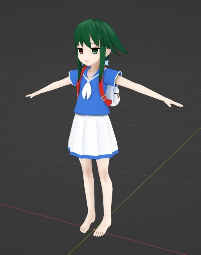 【VRChat想定アバター】小咲桜【クエスト・Fallback対応】