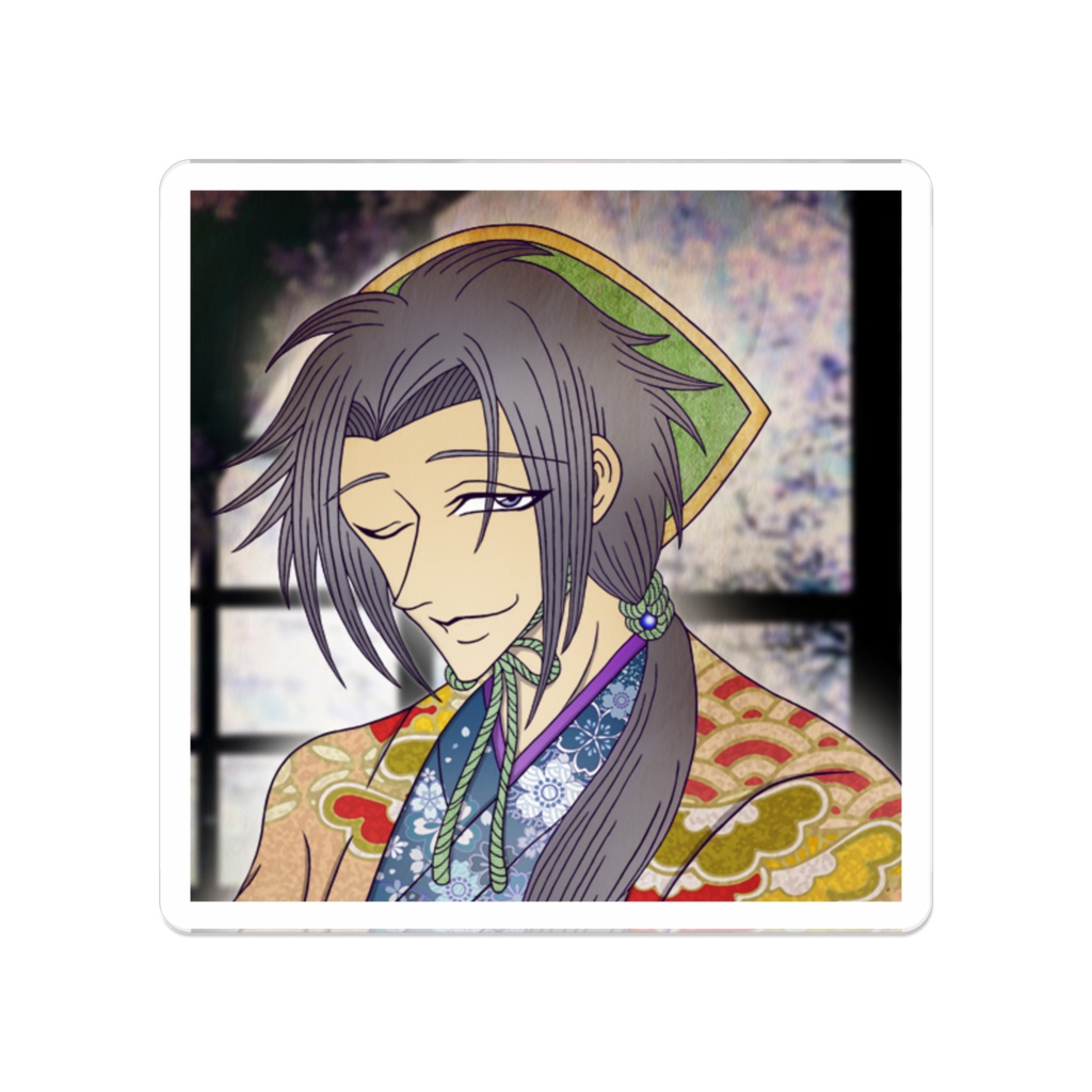 オリジナルキャラーアクリルバッジ・福助