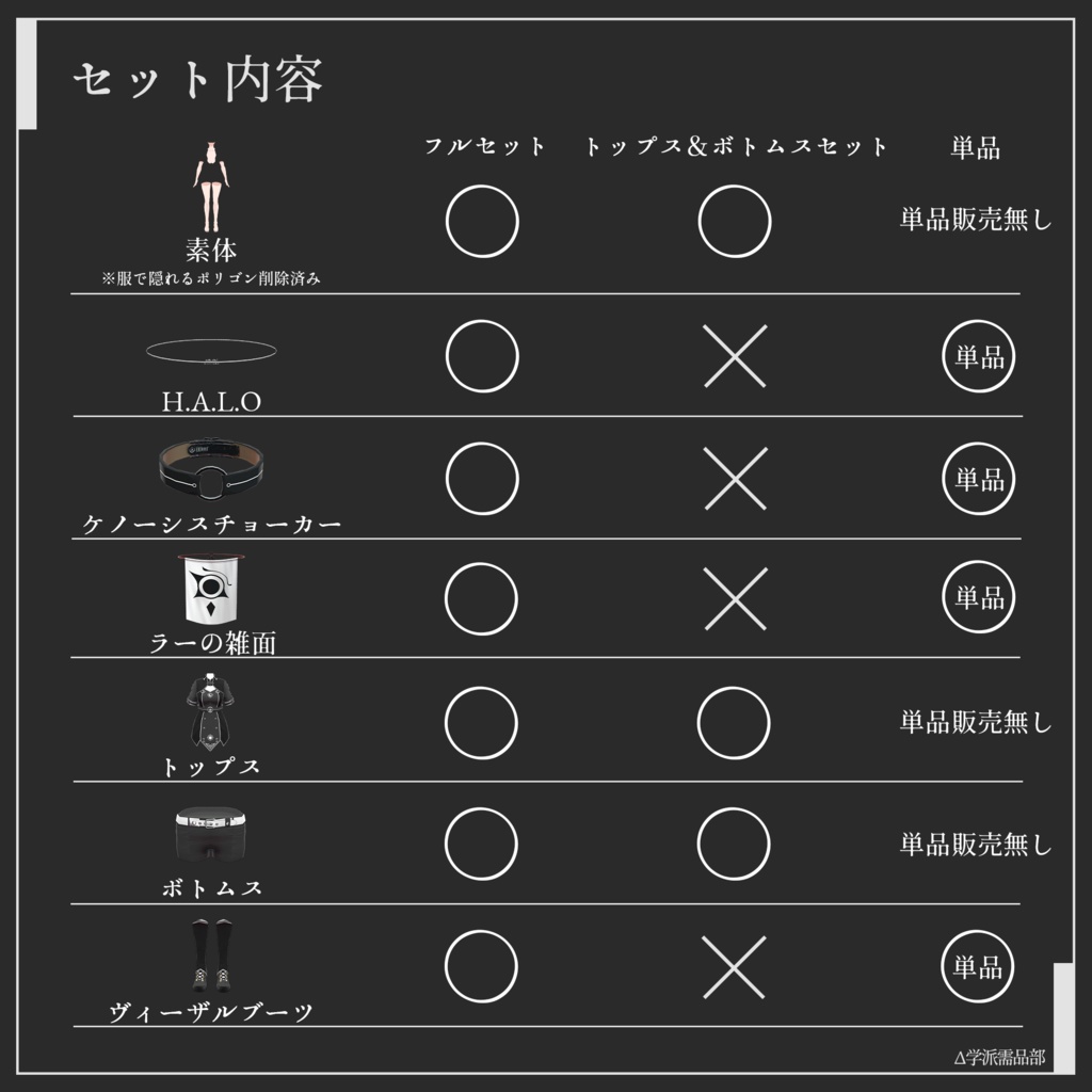 【汎用衣装】式服Ⅰ型 /Uniform Type I #Δ学派