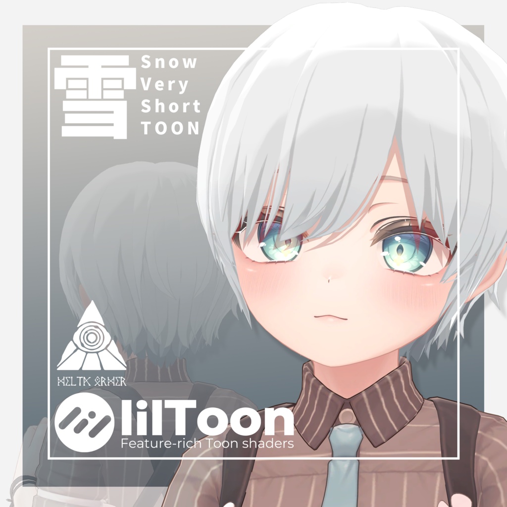 【VRC向け髪型】スノウベリーショート(TOON) / Snow Very Short Hair : Toon