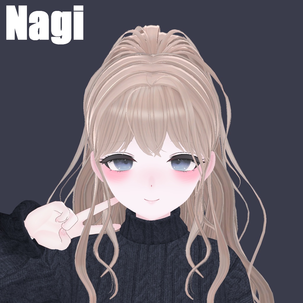 【16アバター対応】Y_Half-upPony