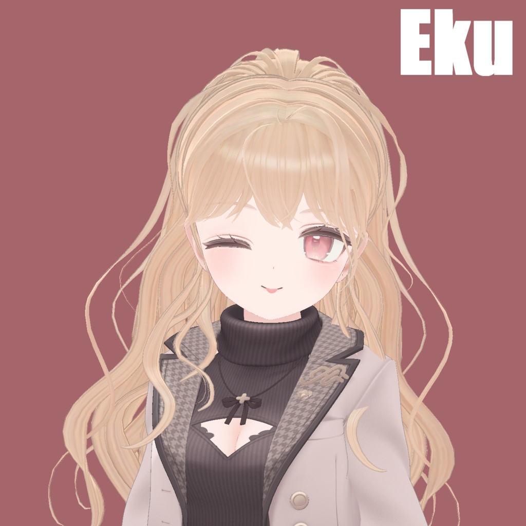 【16アバター対応】Y_Half-upPony