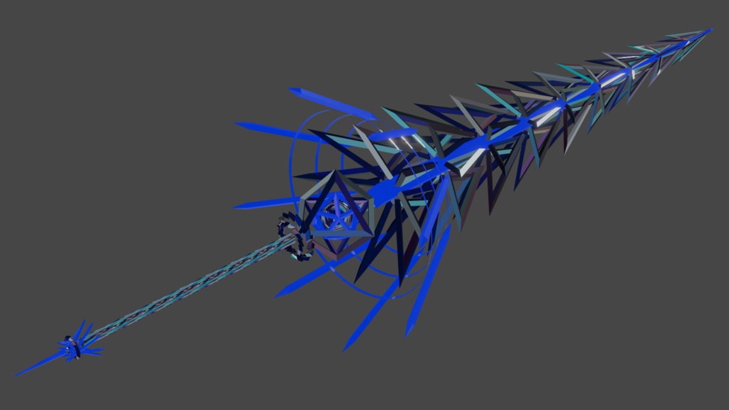 MA対応『魔槍”フラウロス”』-VRChat向けアバターアクセサリー