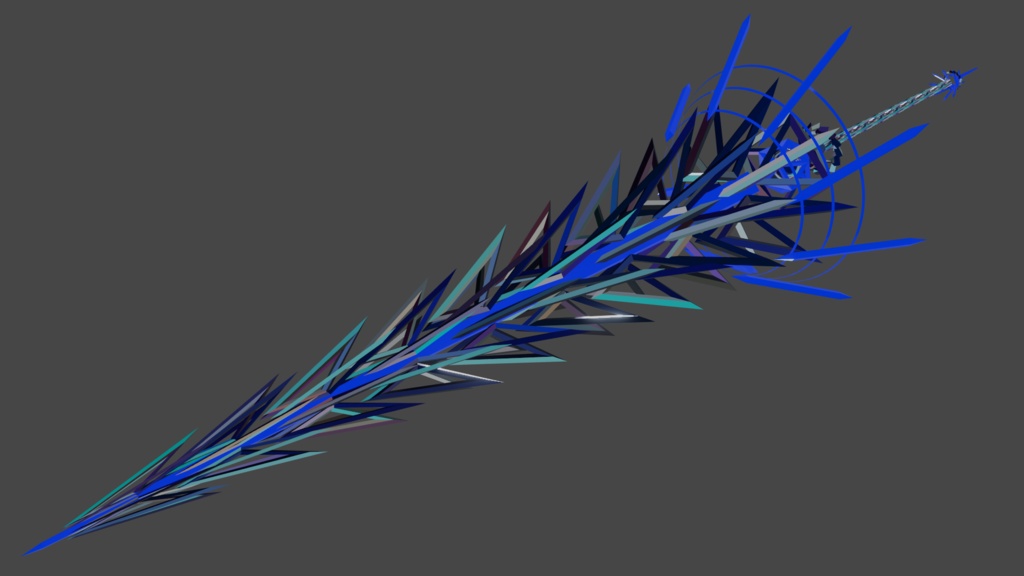 MA対応『魔槍”フラウロス”』-VRChat向けアバターアクセサリー