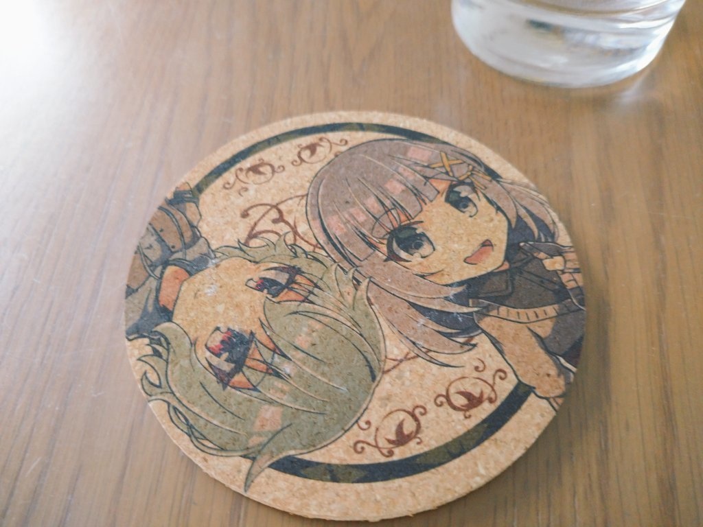 【CUE!】秋晴れ乙女アクリルキーホルダーセット【六石陽菜×鹿野志穂】(特製コースターつき)