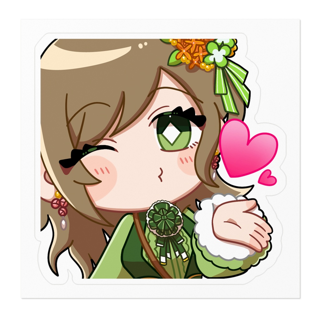 ステッカー 投げキッス