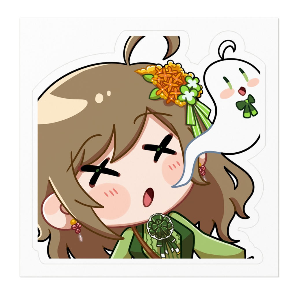 ステッカー 魂が抜ける顔