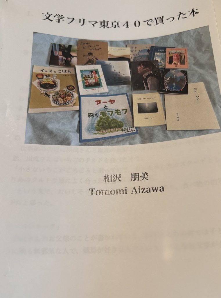 文学フリマ東京40で買った本