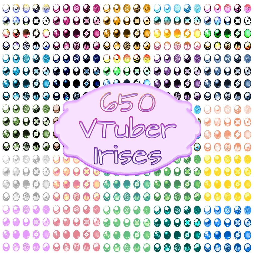 650 VTuber Irises (Style Pack 1)