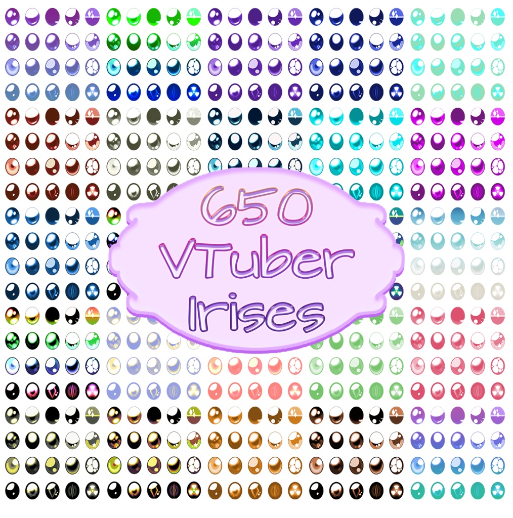 650 VTuber Irises (Style Pack 2)