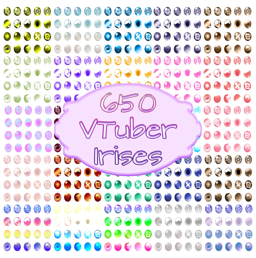 650 VTuber Irises (Style Pack 3)