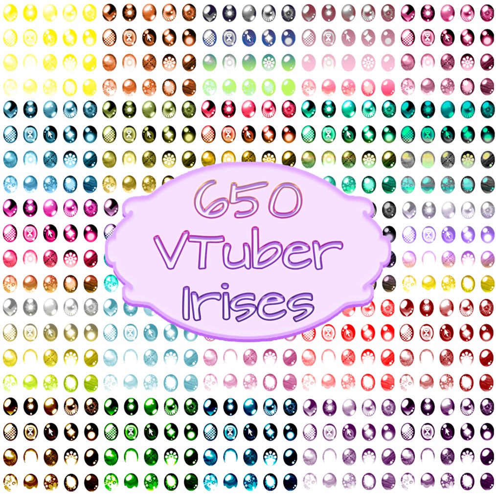 650 VTuber Irises (Style Pack 5)