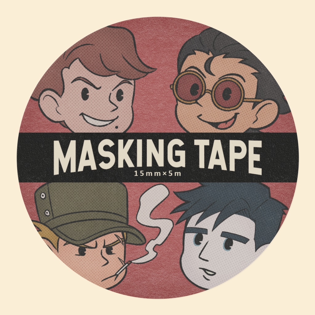 便利屋デフォルメ顔マステ