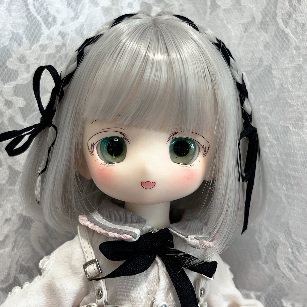 14mmレジンアイ 緑③ 瞳孔縦長タイプ B品