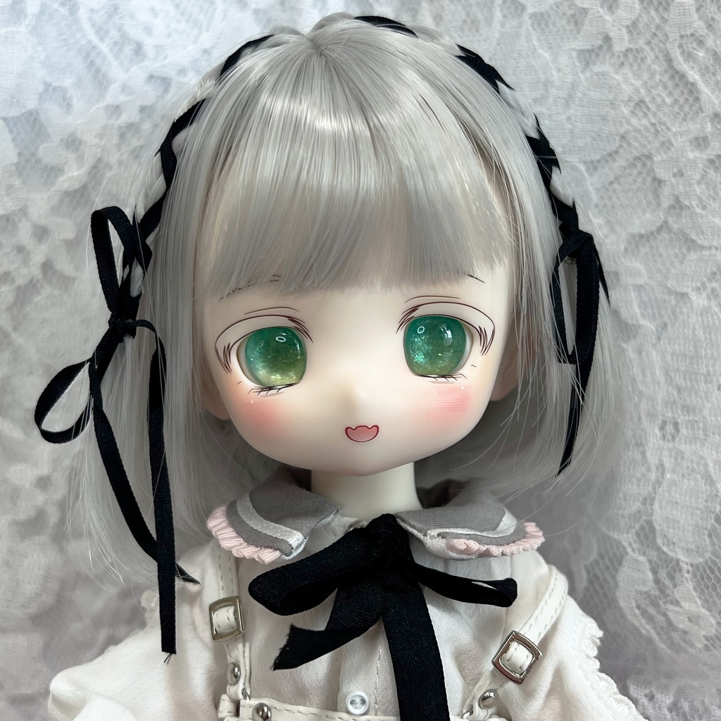 14mmレジンアイ 緑⑤ 瞳孔縦長タイプ B品
