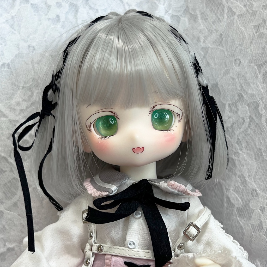 14mmレジンアイ 緑⑦ 瞳孔縦長タイプ B品