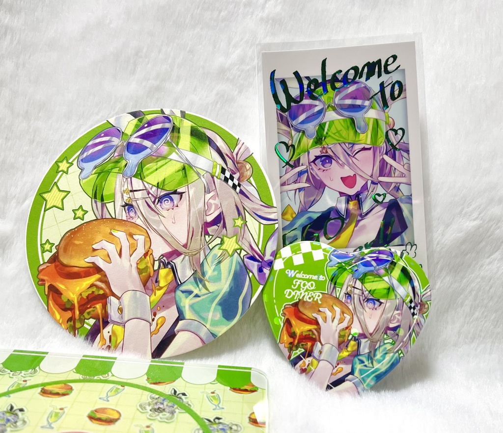 【FGO】アクスタ付きアクリルコースター4点セット【ダイナー】