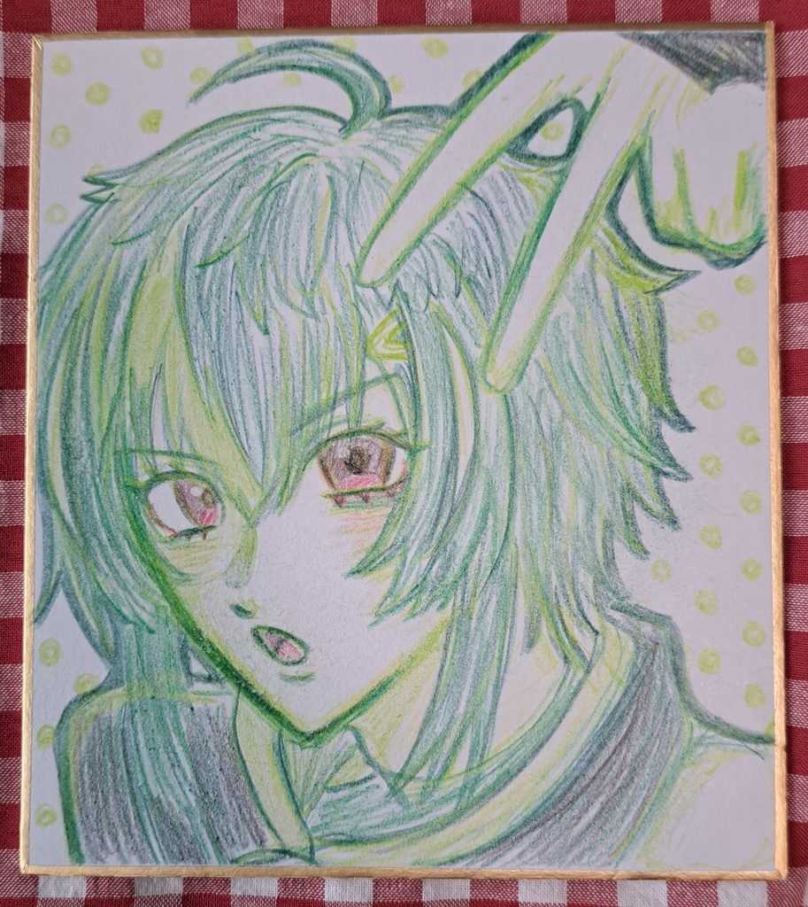 【非公式】伊波ライ　手描き色紙