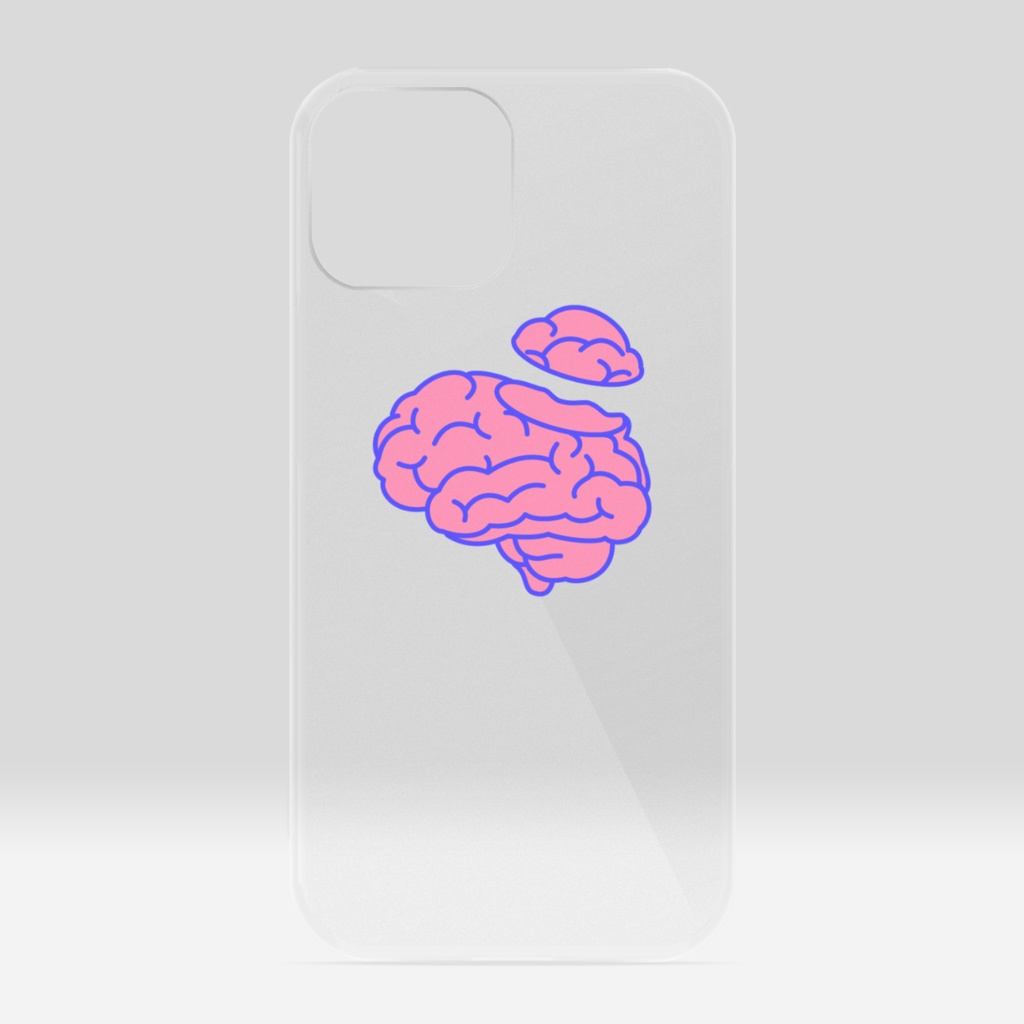 【脳みそ】クリアiPhoneケース - iPhone 13 mini