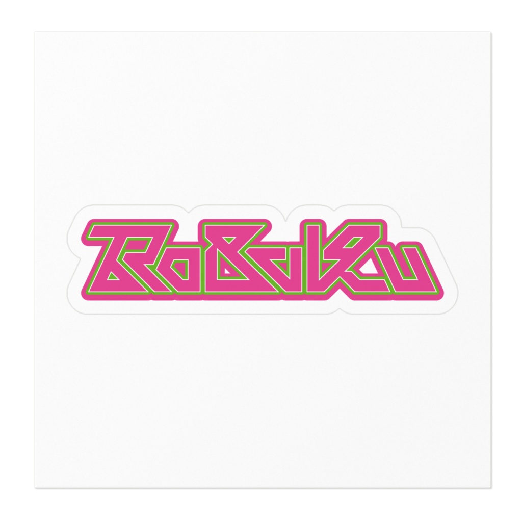 「RoBaKu」ネームロゴステッカー カラーバージョン