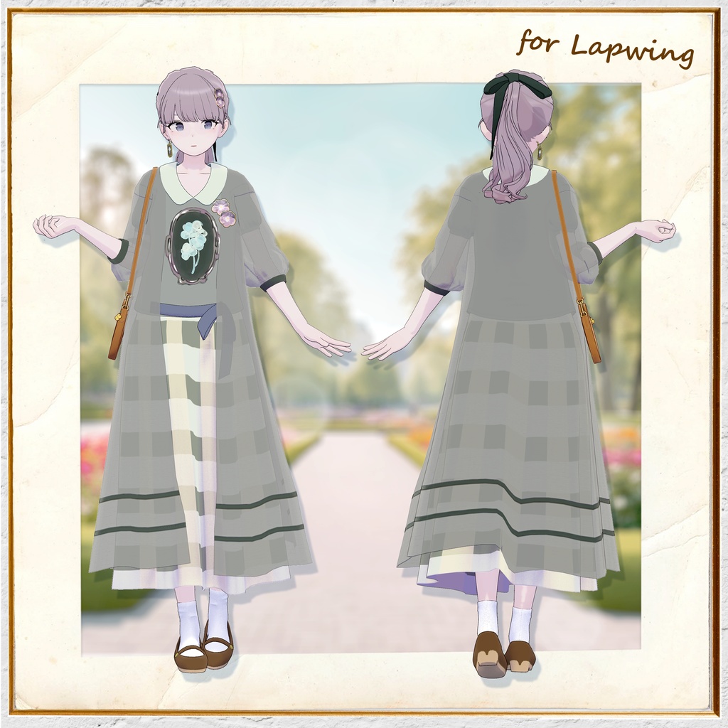 【Lapwing / マヌカ / VRoid】Framed: Violet