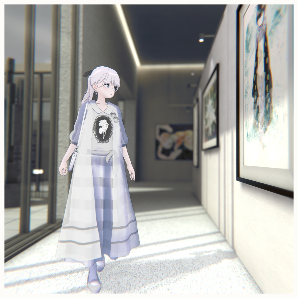 【Lapwing / マヌカ / VRoid】Framed: Violet