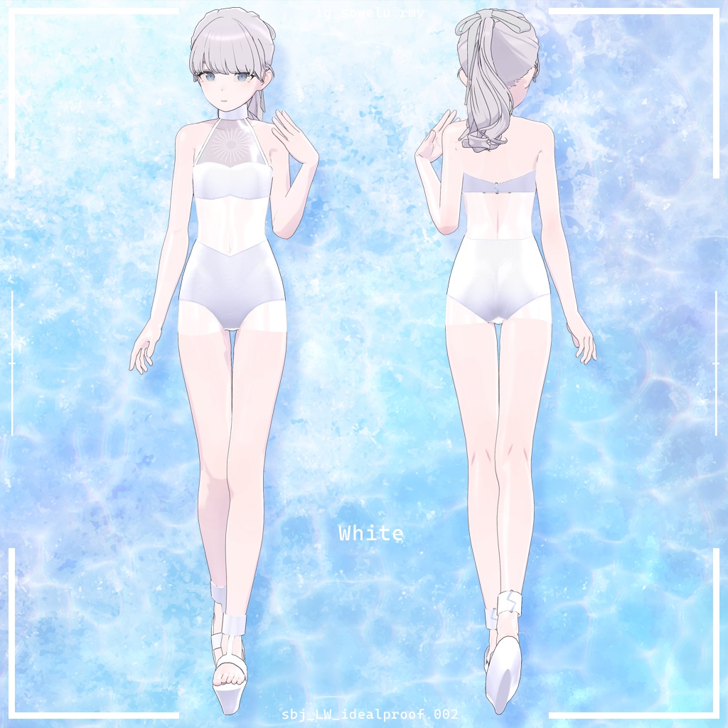 【Lapwing / Grus / VRoid】Swimwear "Sowelu" + Avatar "Sowelu"