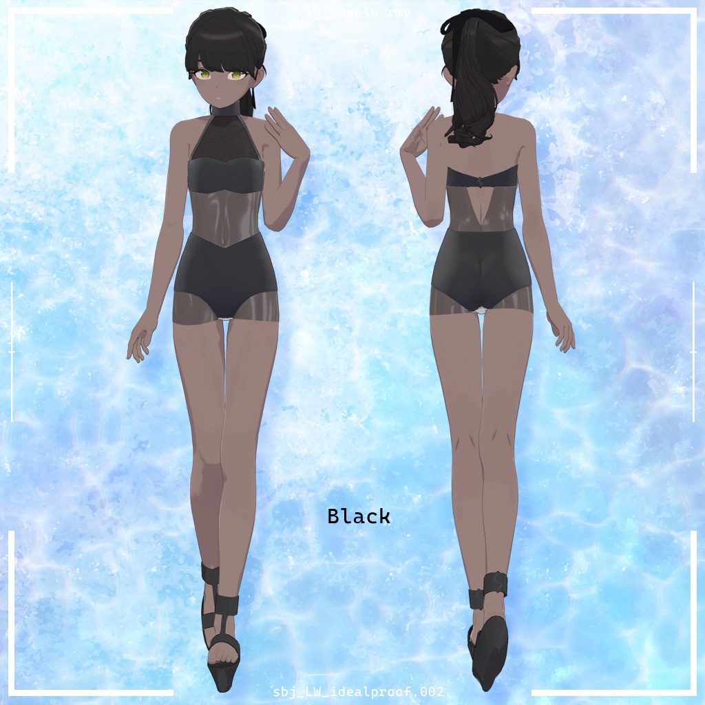【Lapwing / Grus / VRoid】Swimwear "Sowelu" + Avatar "Sowelu"