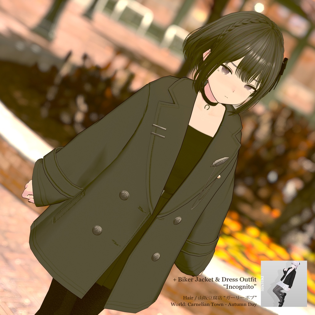 ○Sale【Lapwing】Frill Peacoat "Middie Lily"