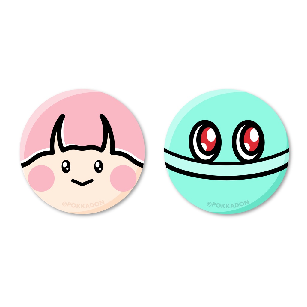 ぽっかどんペア缶バッチ(32mm)