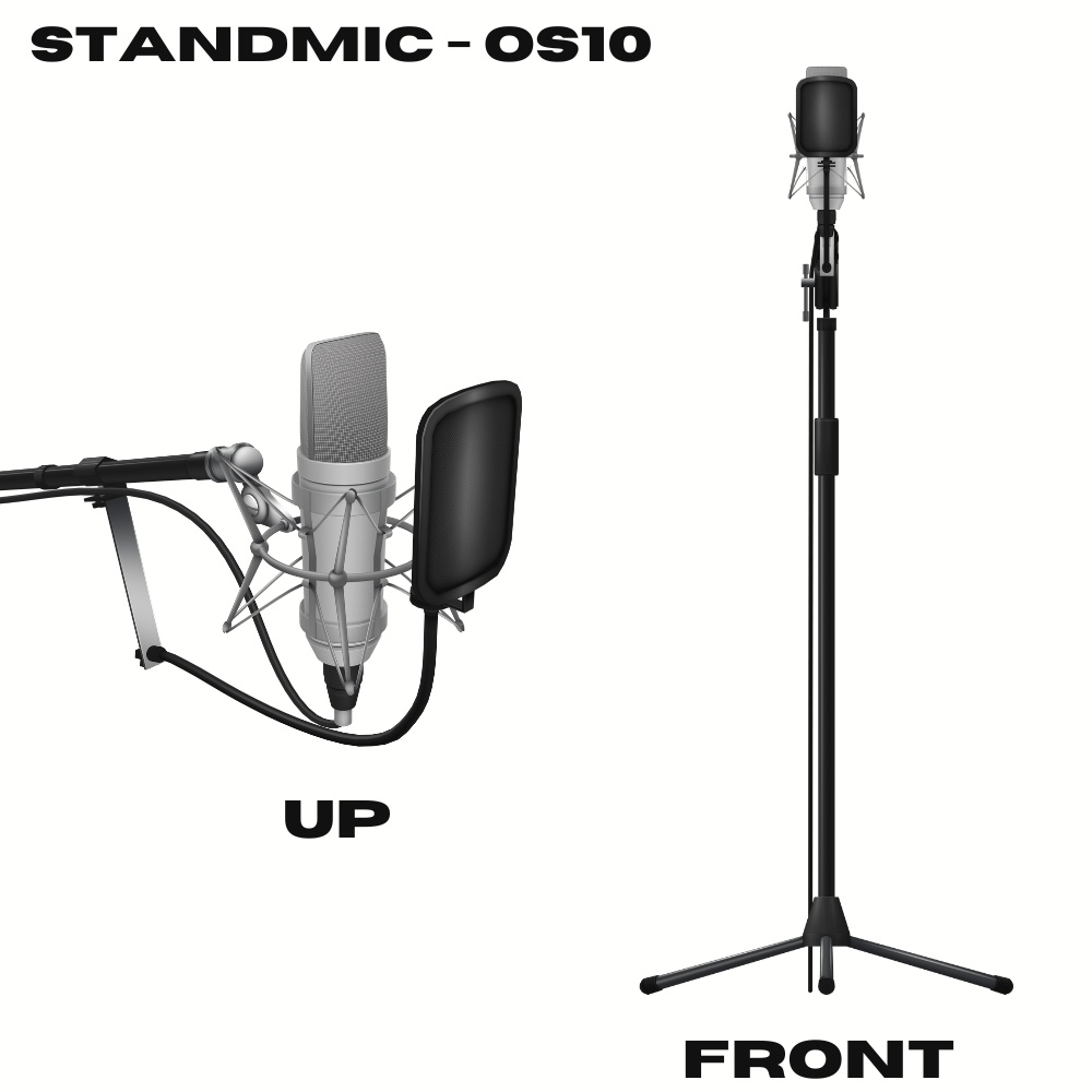 【3Dモデル】STANDMIC-OS10_スタンドマイク