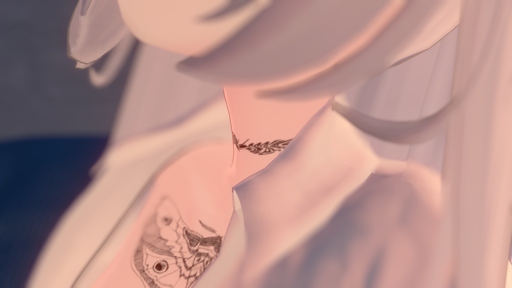 【VRC】文字デザインタトゥー